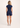 Navy Soft Rib Polo Unitard.