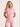 Baby Pink Soft Rib Polo Unitard.
