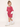 Pink & Red Striped Kids Shorts.