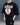 Black Cherub Cropped Heavyweight T-shirt.