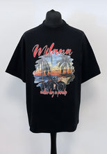 Load image into Gallery viewer, Black Heavyweight Paradise T-shirt.
