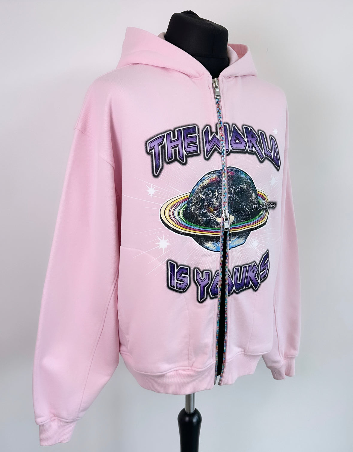 Pink 2025 planet hoodie