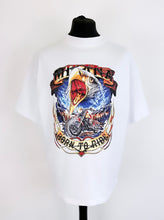 Load image into Gallery viewer, White Heavyweight Eagle T-shirt.