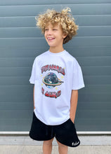 Load image into Gallery viewer, White Planet Kids T-shirt.