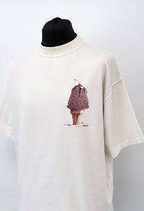 Cream Heavyweight Ice Cream T-shirt.