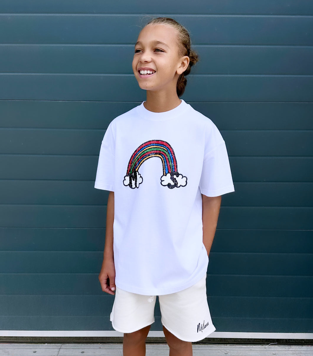 White Rainbow Kids T-shirt.