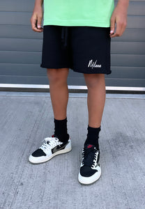 Black Milana Logo Kids Shorts.