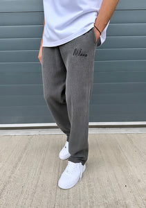 Charcoal Relaxed Waffle Pants.