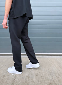 Black Essential Relaxed Sweatpants.