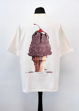 Load image into Gallery viewer, Cream Heavyweight Ice Cream T-shirt.