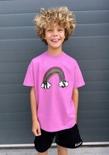Load image into Gallery viewer, Raspberry Rainbow Kids T-shirt.