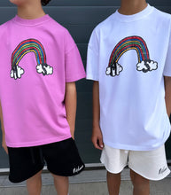 Load image into Gallery viewer, White Rainbow Kids T-shirt.