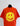 Red Heavyweight Splatter Smiley T-shirt.