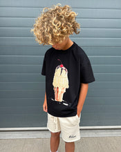 Load image into Gallery viewer, Black Ice Cream Kids T-shirt.