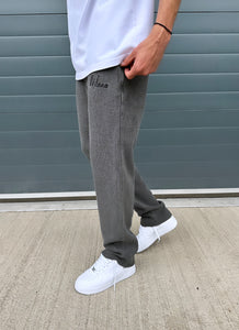 Charcoal Relaxed Waffle Pants.