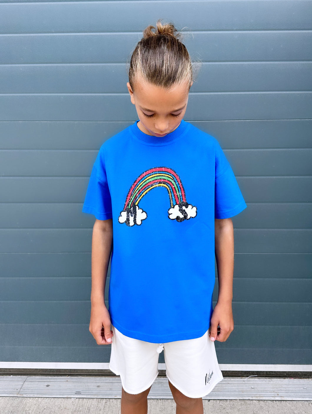Cobalt Blue Rainbow Kids T-shirt.