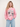 Baby Pink Cherub NFL Long Sleeve Jersey.
