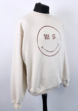 Load image into Gallery viewer, Cream Smiley Heavyweight Sweatshirt.