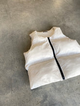 Load image into Gallery viewer, White Insulated Puffer Gilet.