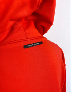 SS22 Red Smiley Hoodie.