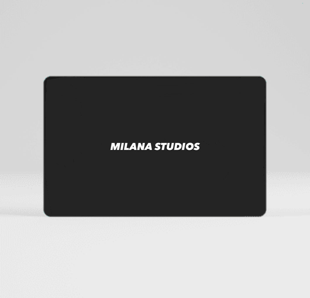 Milana Studios Gift Card.