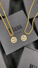 Load image into Gallery viewer, Gold MS smiley pendant.