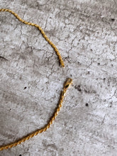Load image into Gallery viewer, Gold Twisted Rope Necklace.