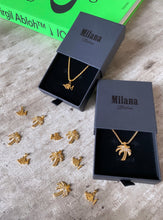 Load image into Gallery viewer, Gold Flaming M pendant.