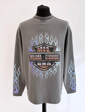 Load image into Gallery viewer, Charcoal Harley Heavyweight Long-sleeve T-shirt.