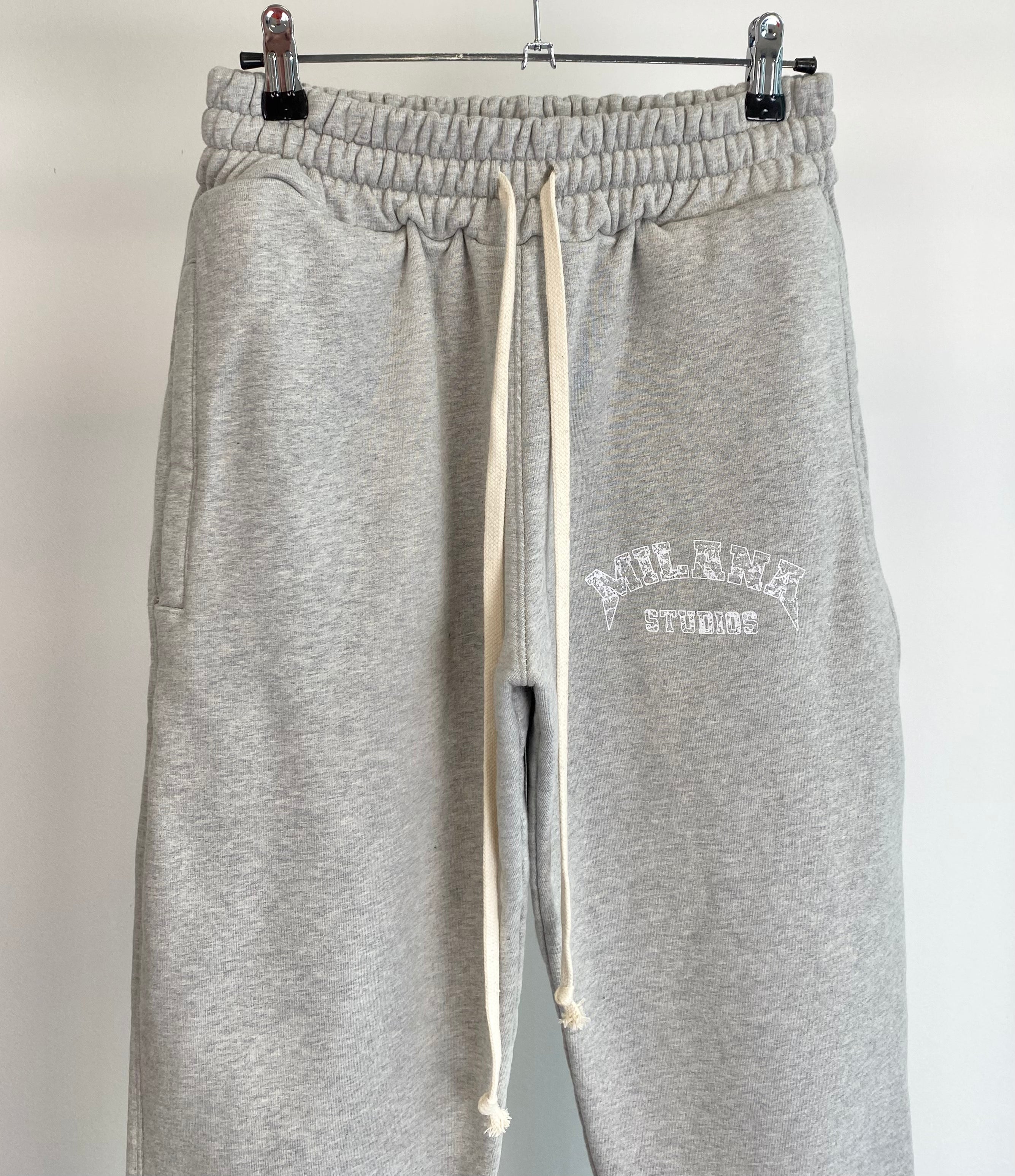 Marl Grey Arched Sweatpants.