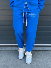 Load image into Gallery viewer, Cobalt Blue Arched Sweatpants.