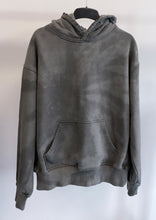 Load image into Gallery viewer, Washed Charcoal Tie Dye Heavyweight Hoodie.