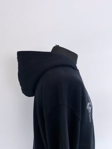Black Arched Heavyweight Zip up.
