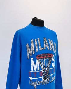 Cobalt Vintage Basketball Heavyweight Long Sleeve T-shirt.