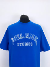 Load image into Gallery viewer, Cobalt Blue Arched Heavyweight T-shirt.